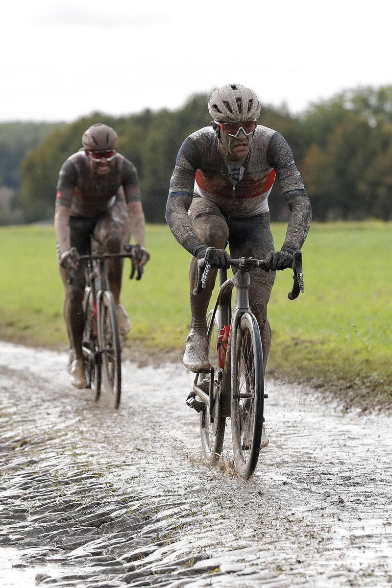 Jasper Stuyven in de Hel van het Noorden vorig jaar. Parijs-Roubaix is zijn droomkoers.