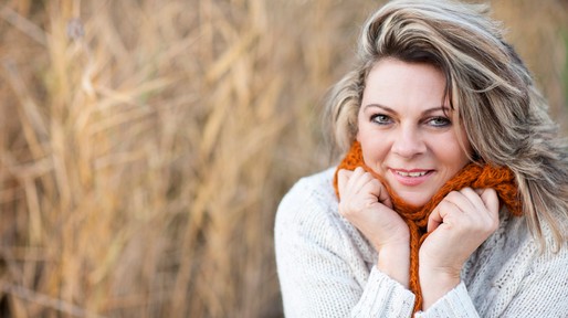 Happy matured woman portrait