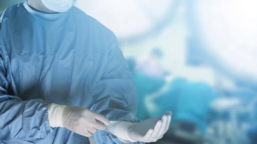 Medical team preparing equipment for surgery