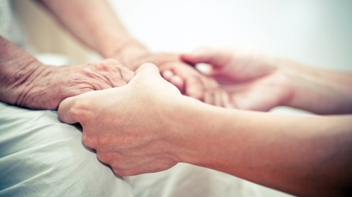 Caring comforting hands