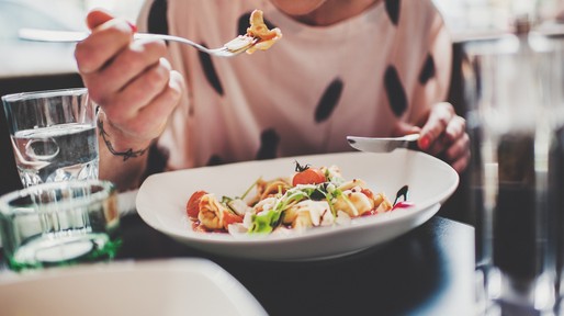 Woman in a restaurant