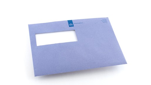 Typical blue envelope of the Dutch IRS