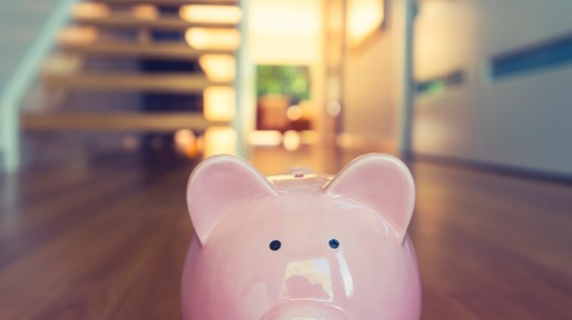 Saving for a home concept.